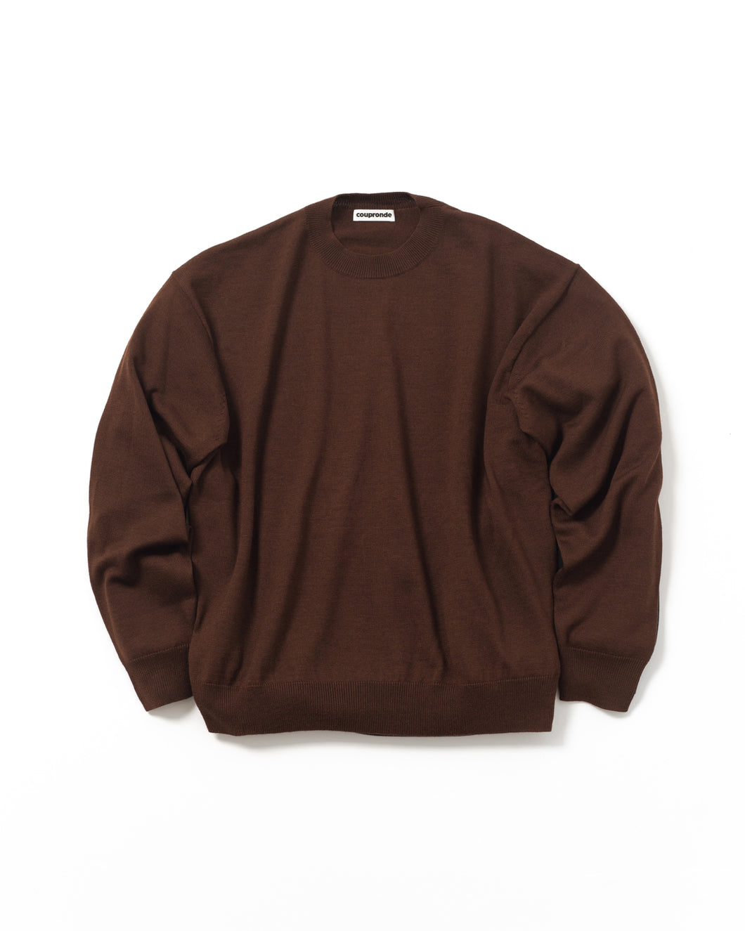 ITALIAN WOOL SILK CASHMERE KNIT BROWN