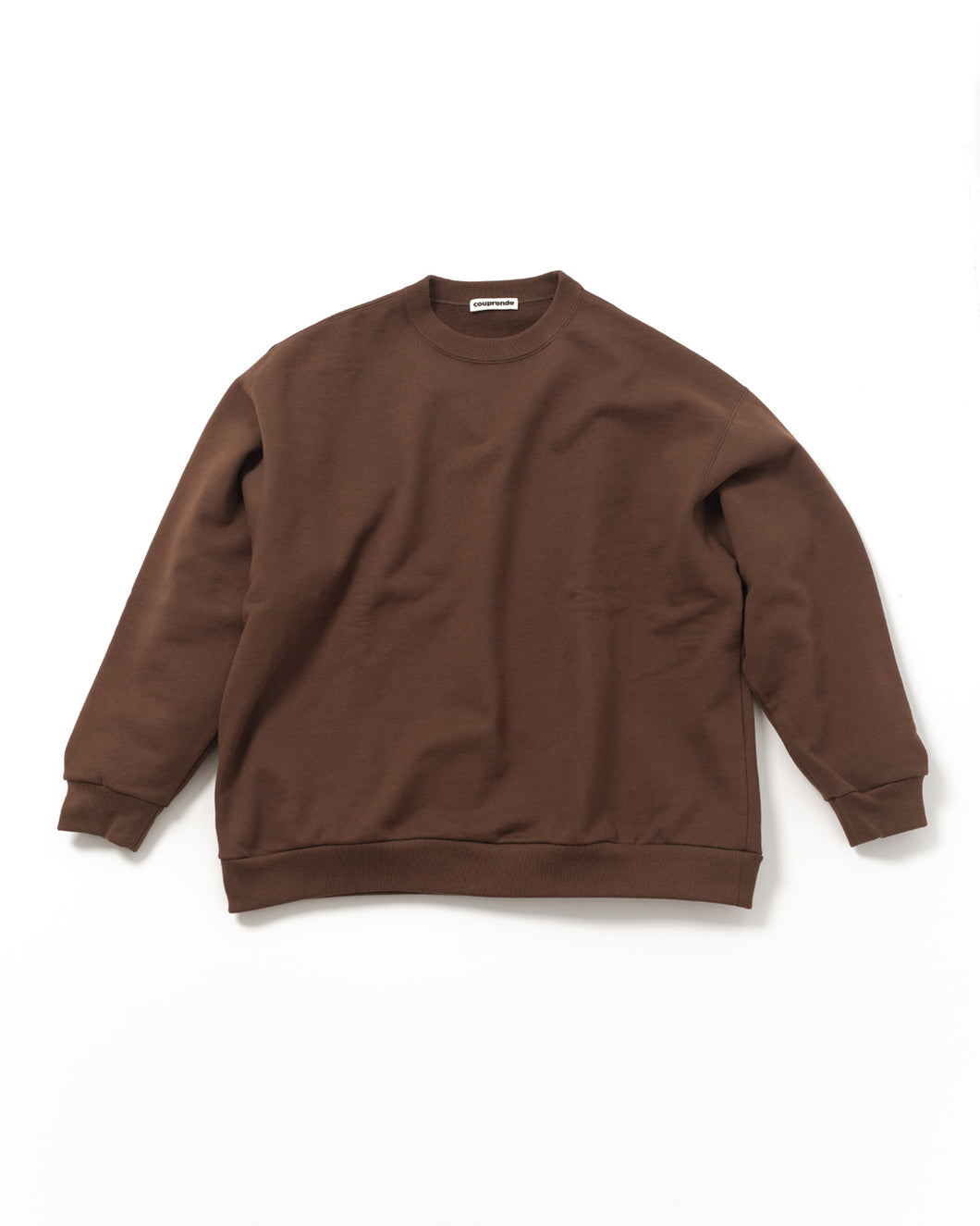 SUVIN COTTON SWEAT BROWN